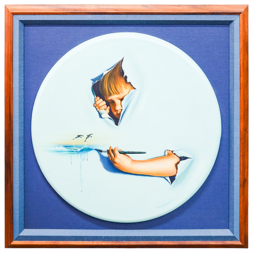 Jim Warren (b. 1949, American) Abstract Oil on Canvas (1 of 7)