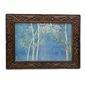 Signed Chinese Bamboo Paintings