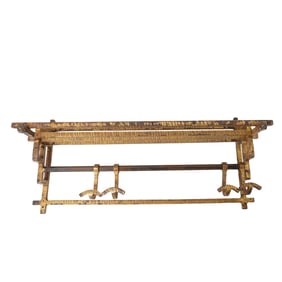 Vintage Gilt Metal Clothing Rack