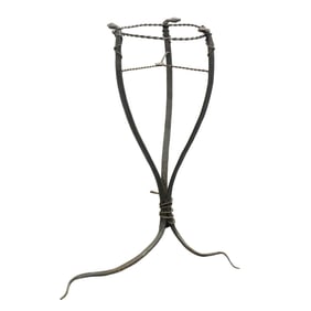 Antique Wrought Iron Planter Stand