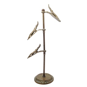 Vintage Brass Hand Letter Clip Stand