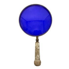 Antique Carved Bone Magnifying Glass