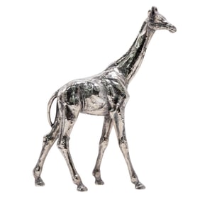 Sterling Silver Giraffe Figurine