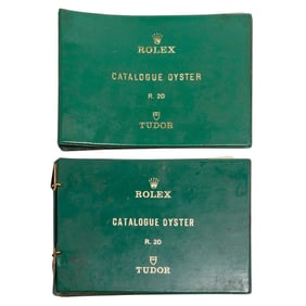 (2 Pc) Pair Of Vintage Rolex Oyster R. 20 Tudor Catalogues