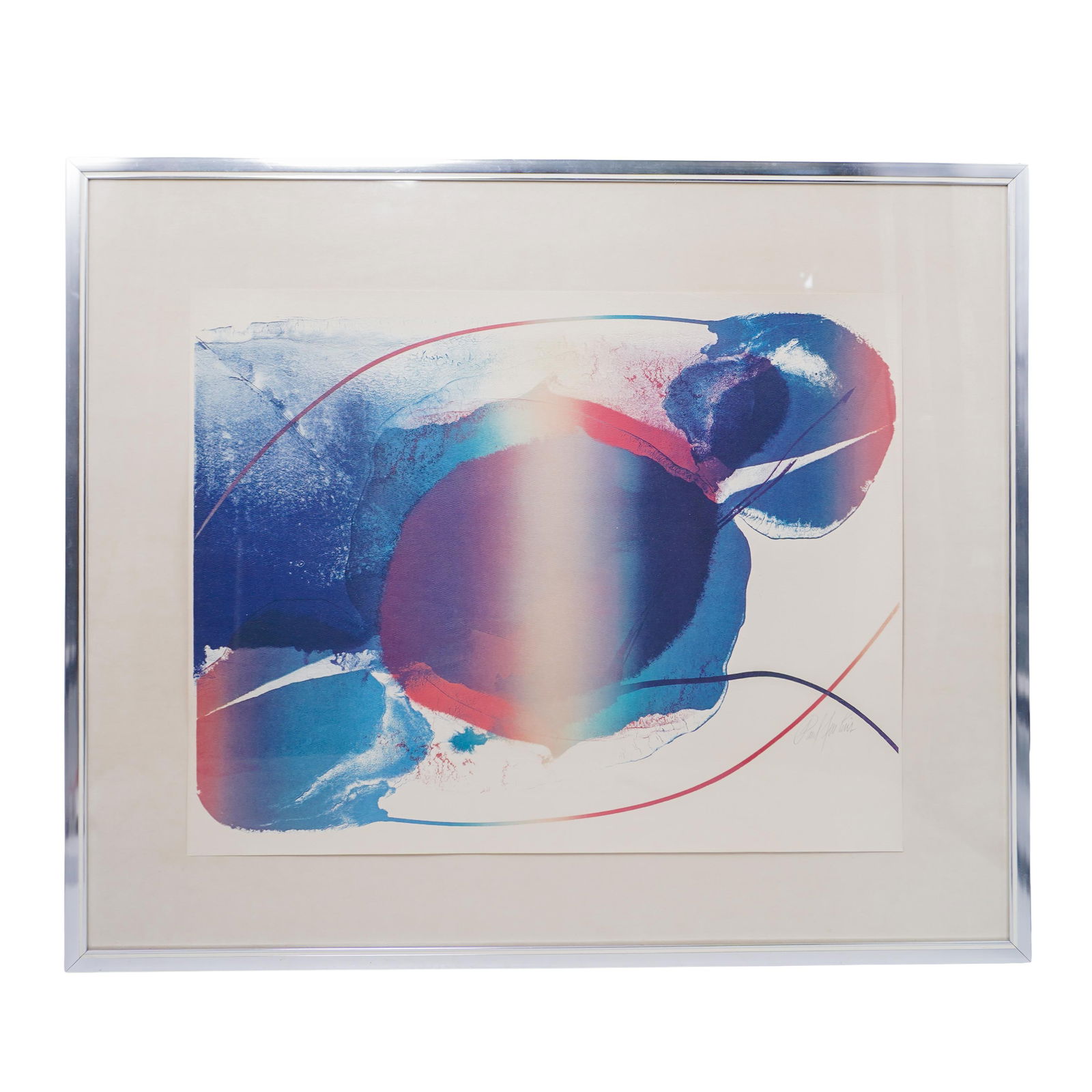 Paul Jenkins (1923-2012) "Phenomena Open Light" Lithograph, Pencil Signed (1 of 6)