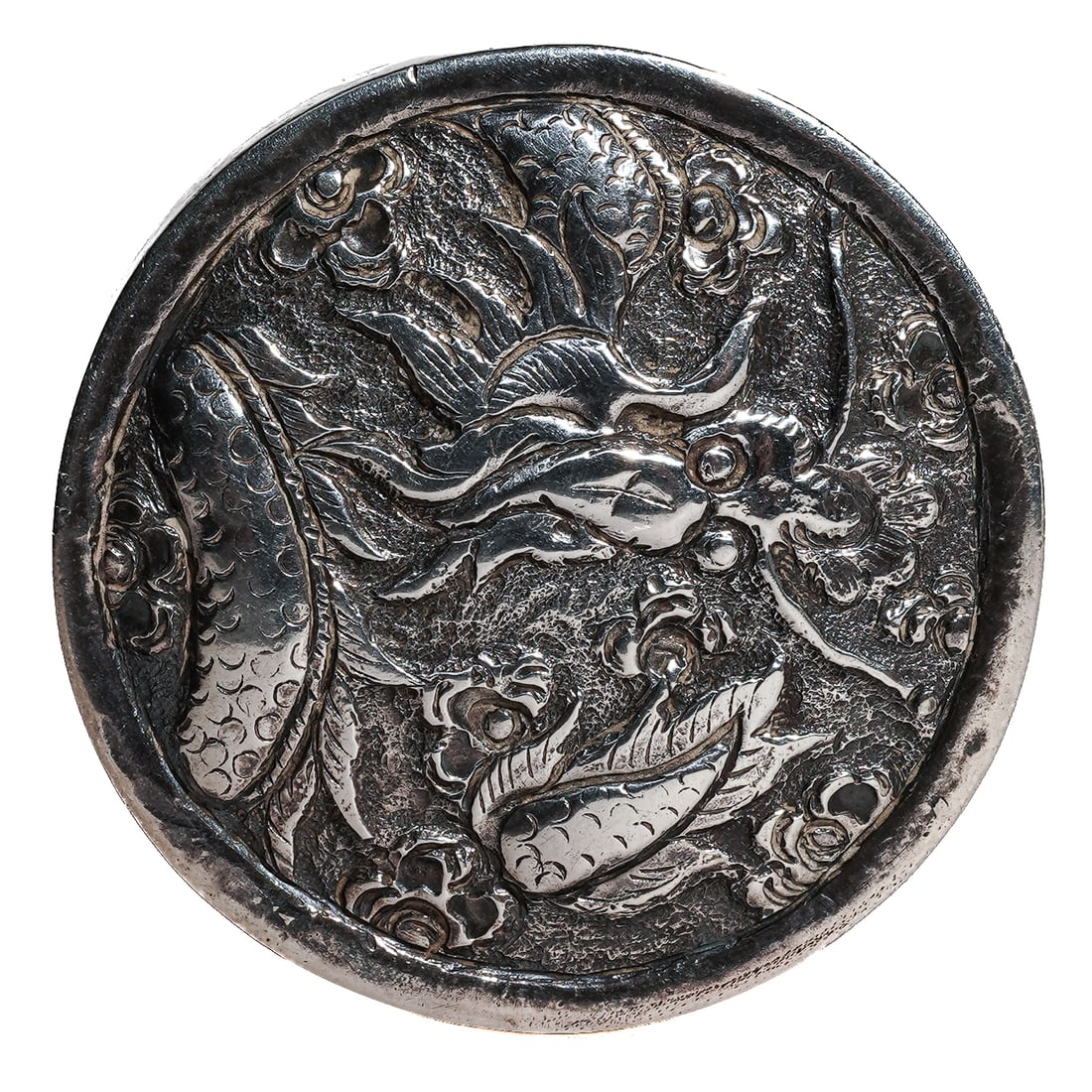 Antique Chinese Silver Dragon Box (1 of 4)