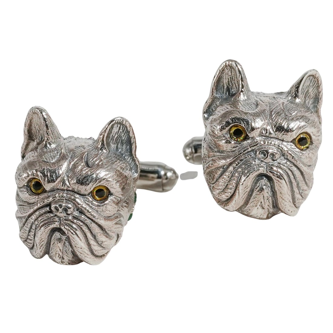 Sterling Silver "Bulldog" Cufflinks (1 of 5)