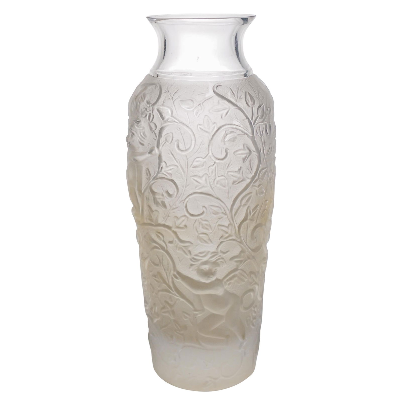 Lalique-Style Crystal Vase (1 of 4)