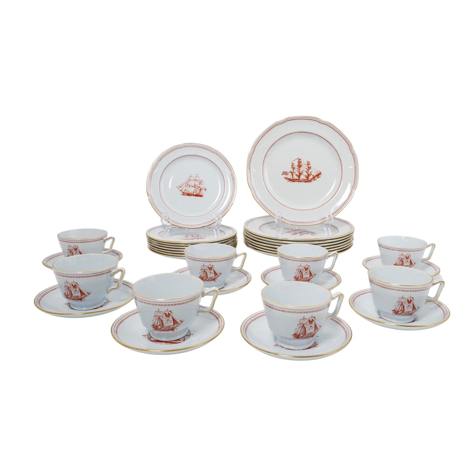(32 Pc) Spode Porcelain "Trade Winds" Set (1 of 5)