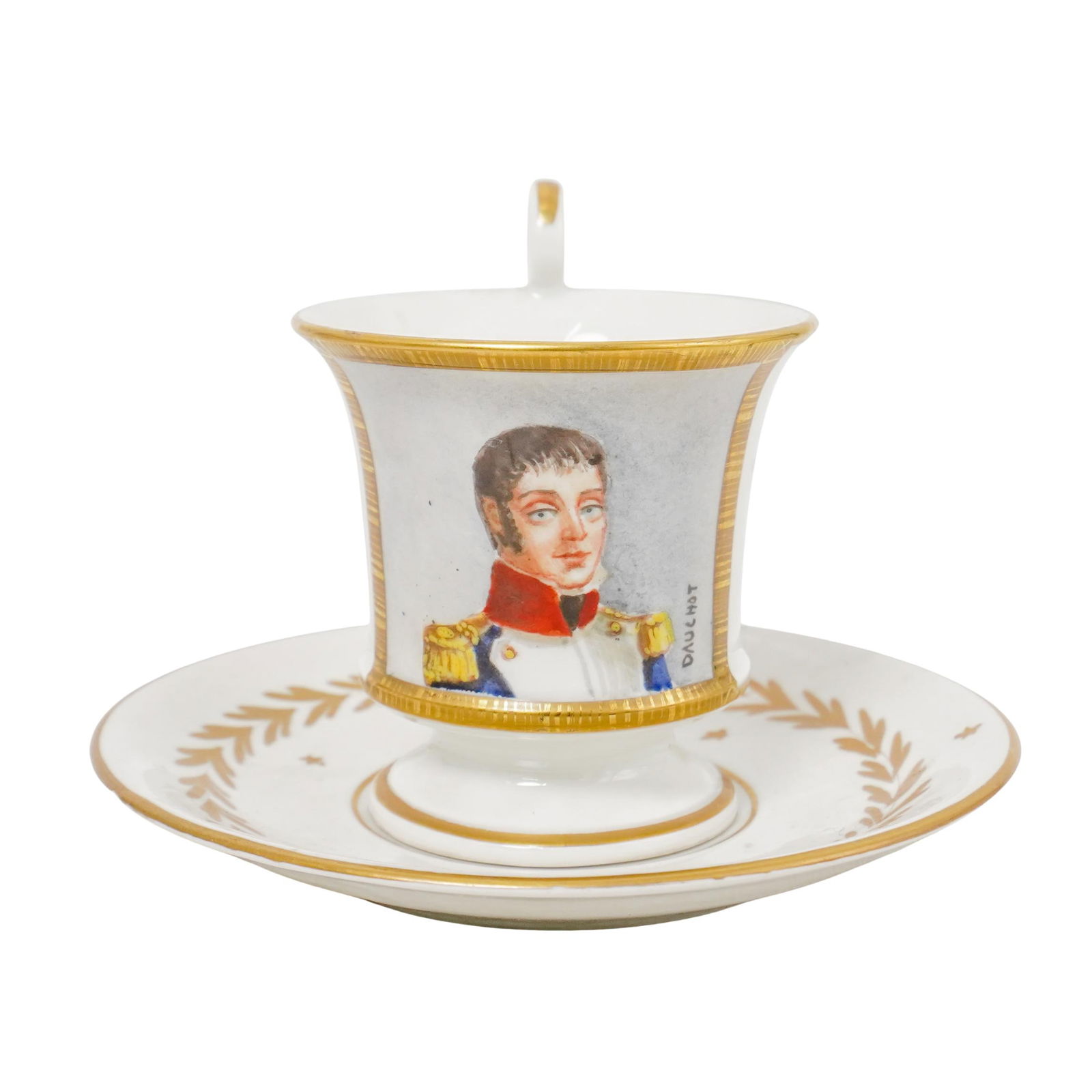 Signed Russian Porcelain Lucien Bonaparte Cup and Saucer (1 of 8)