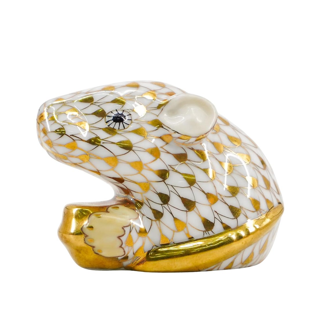 Herend Porcelain "Zodiac Mouse" Gold Fishnet Figurine (1 of 4)