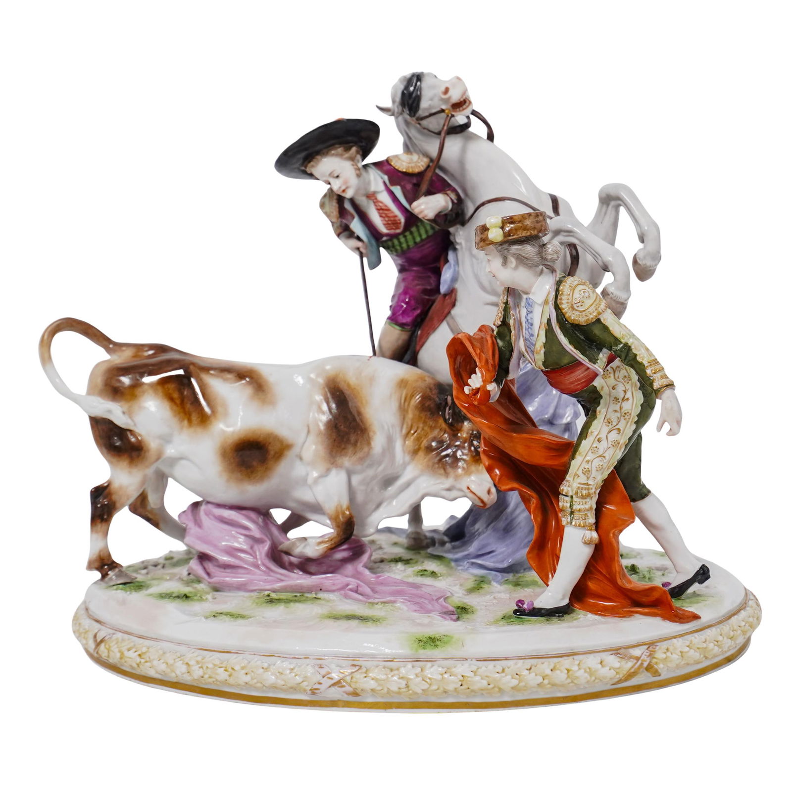 Richard Eckert Volkstedt Porcelain "Bullfight" Group Sculpture (1 of 6)