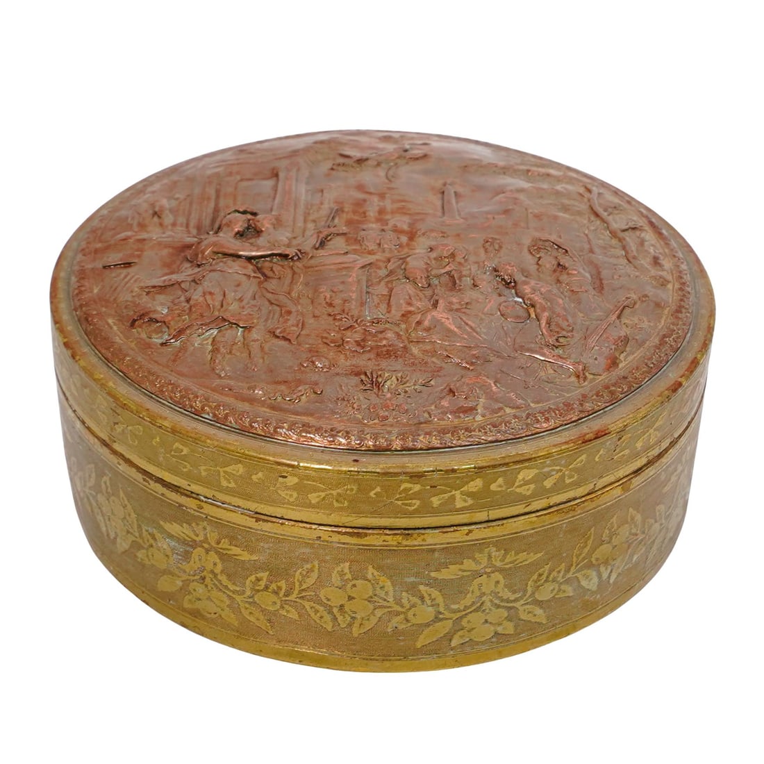 Antique French Copper Dresser Box (1 of 5)