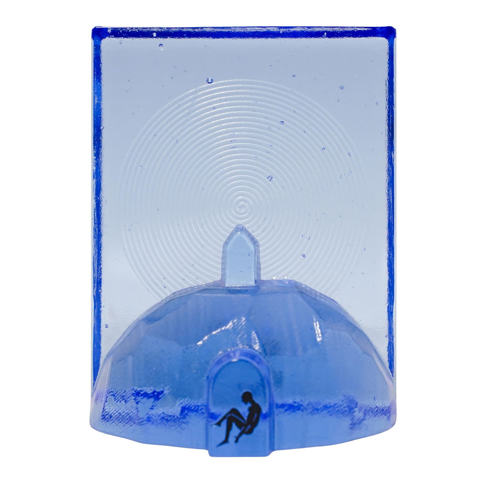 Kosta Boda Vallien "Blues Hideout" Glass Sculpture (1 of 6)