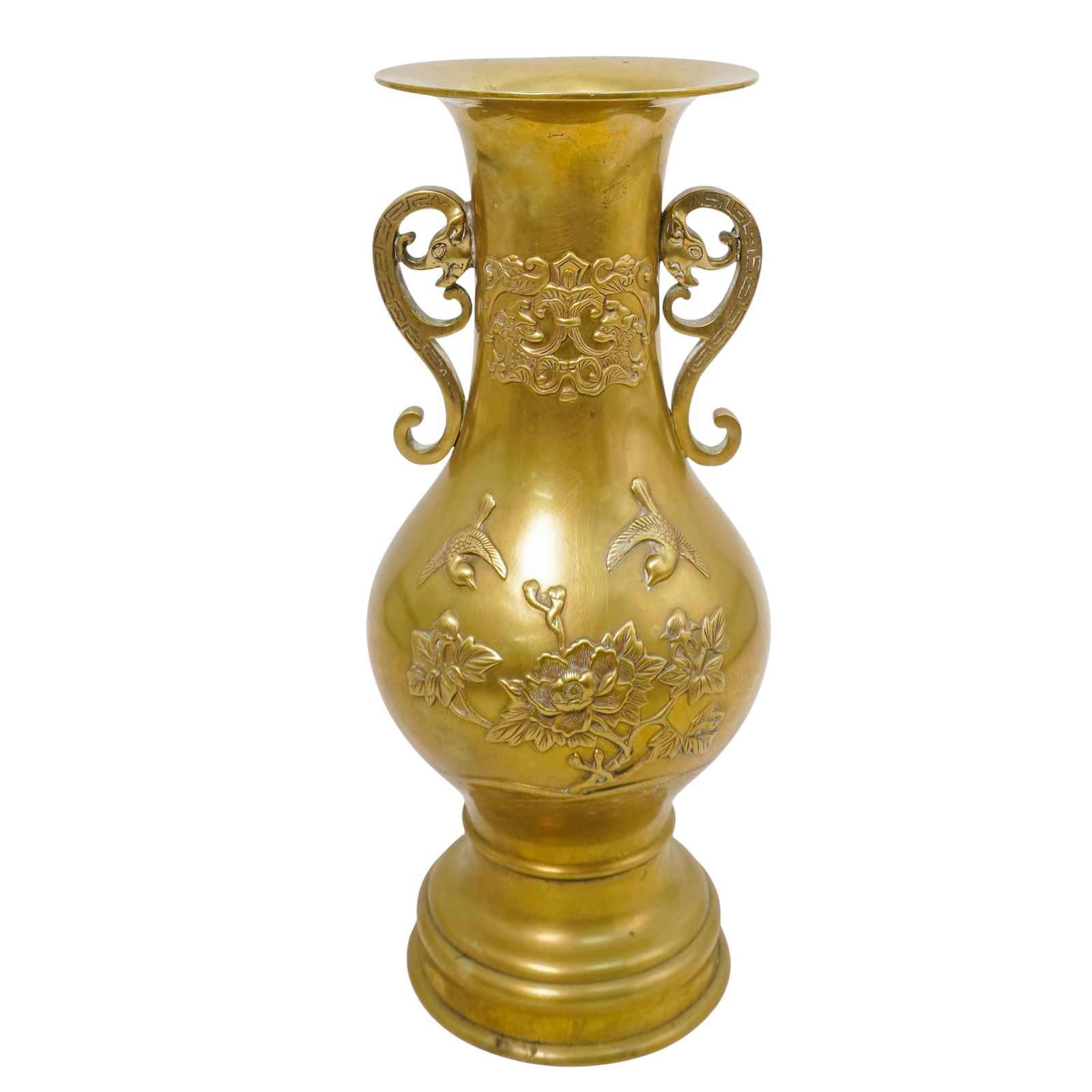 Vintage Chinese Brass Vase (1 of 6)