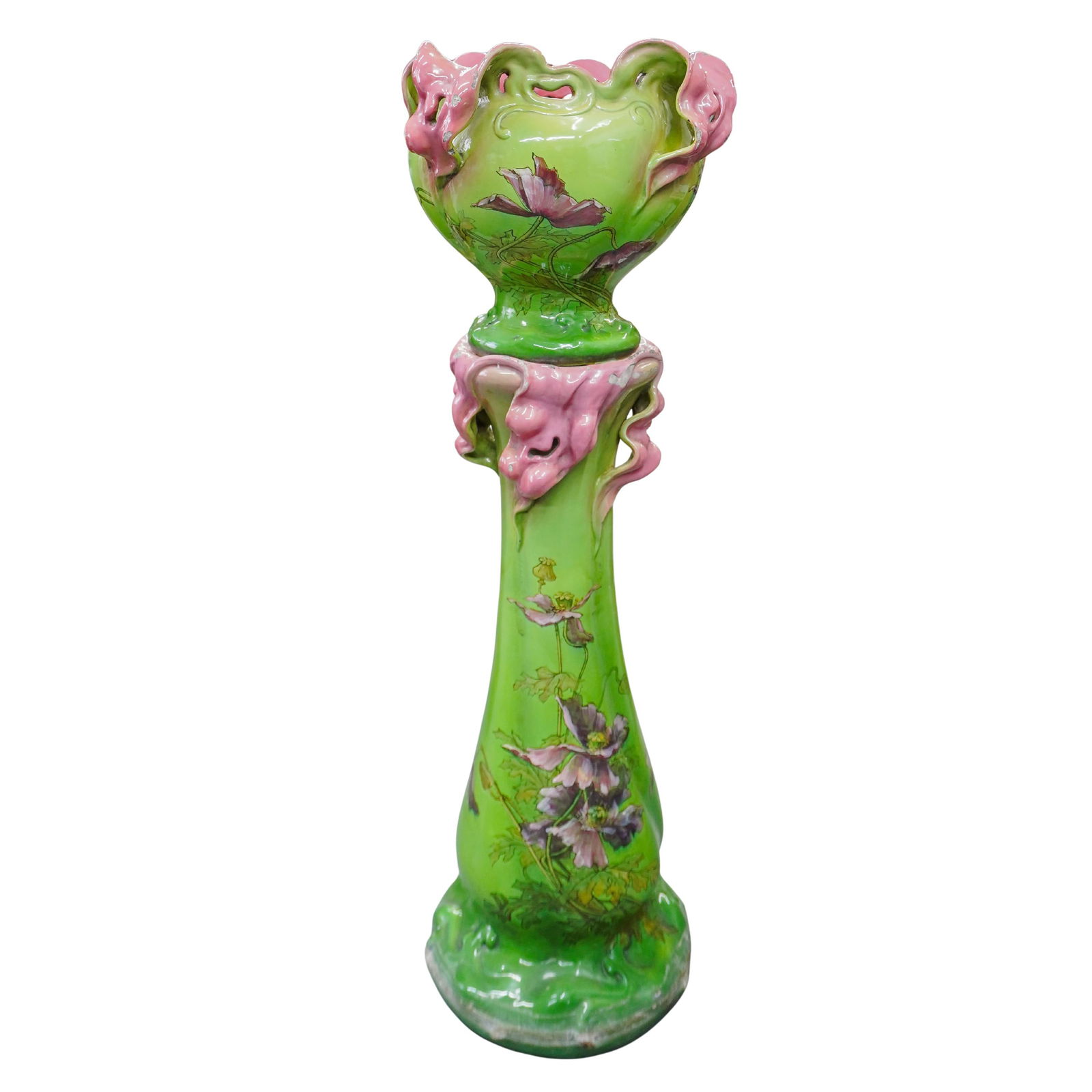 Delphin-Massier Large Ceramic Planter on Stand (1 of 9)