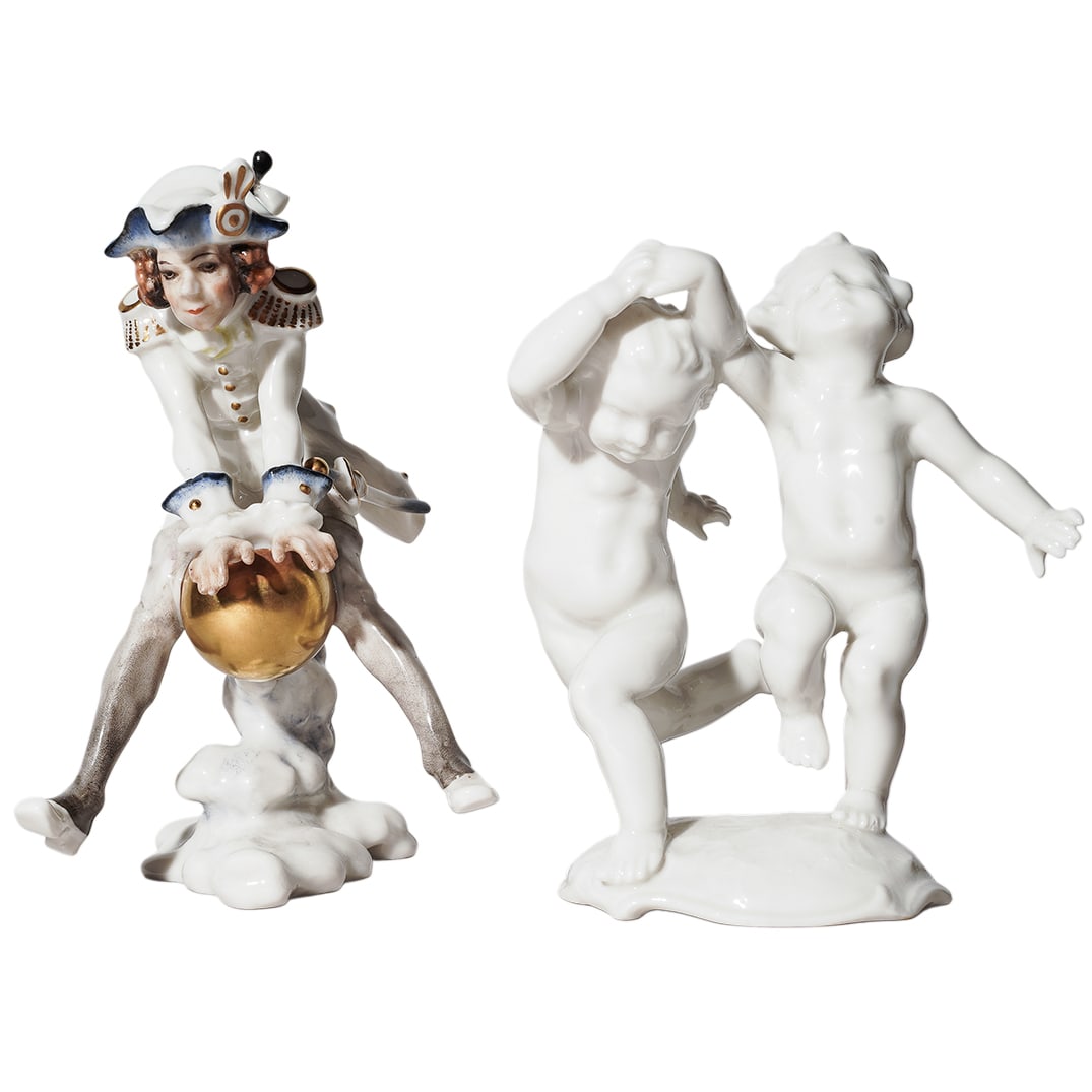Pair Of German Hutschenreuther Porcelain Figurines (1 of 9)
