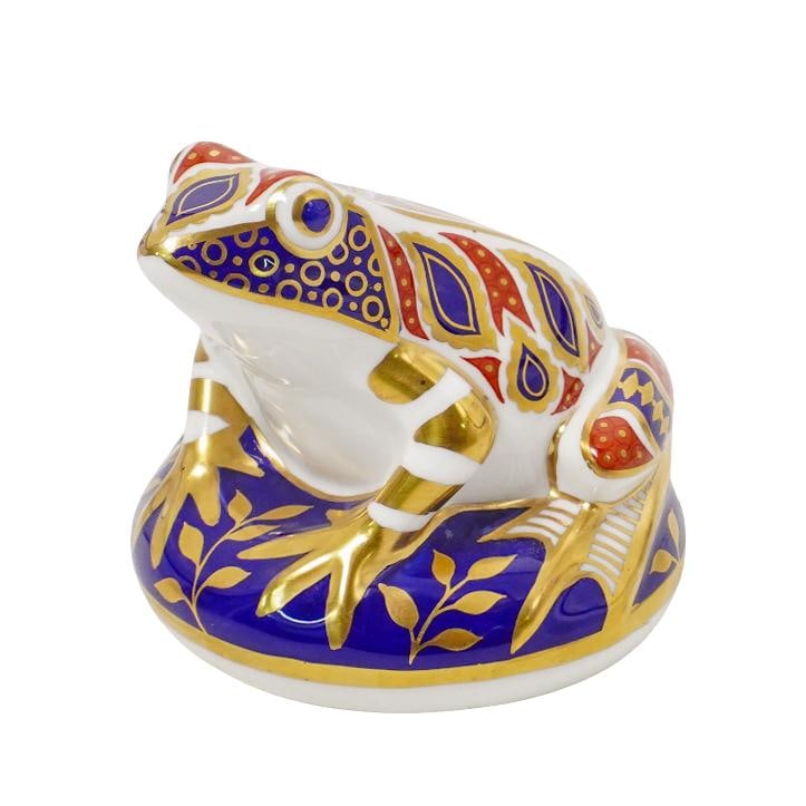 Royal Crown Derby "Frog" Porcelain Paperweight (1 of 6)