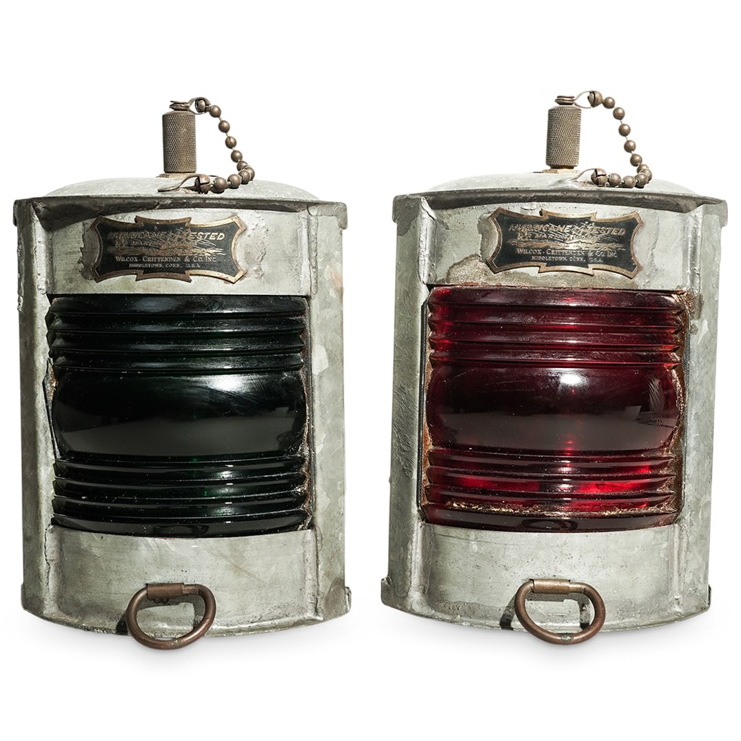 Pair Wilcox Crittenden and Co. Marine Lights (1 of 7)