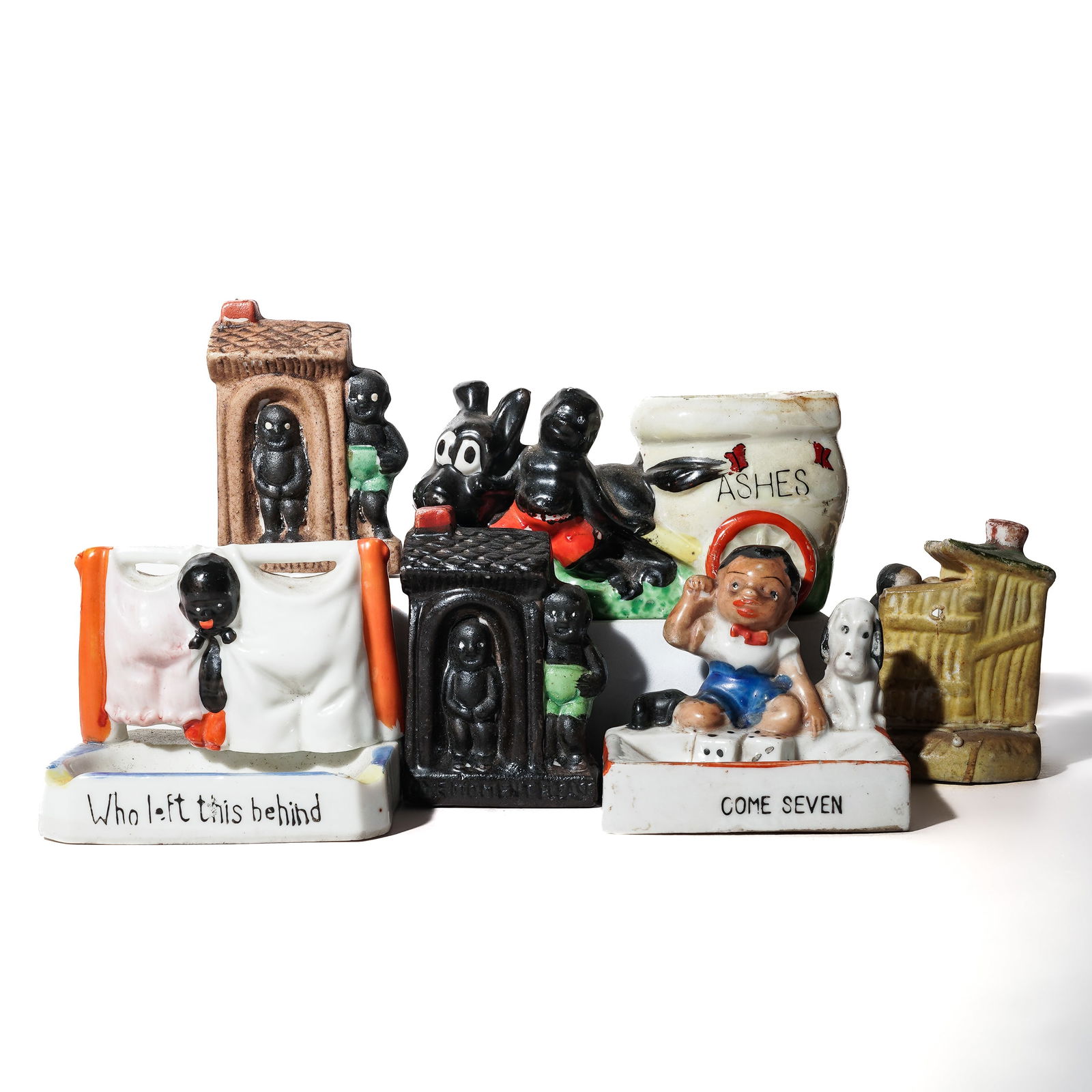 (6 pcs) Assorted Ceramic Black Americana (1 of 10)