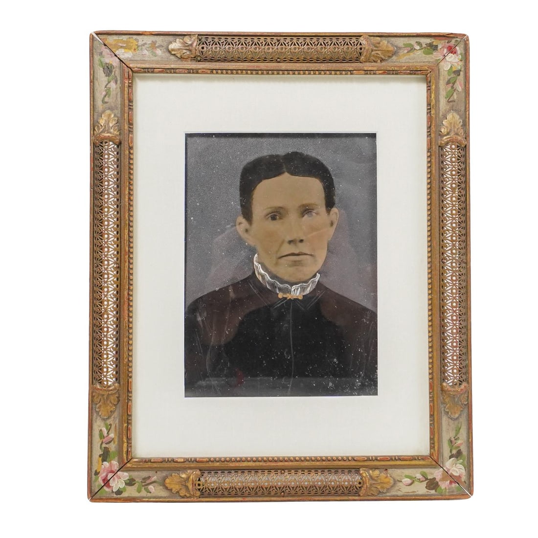 19th C. Hand-Colored Tintype Photo Portrait (1 of 3)