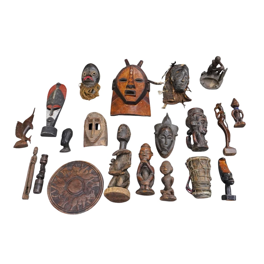 Carved African Artifacts Grouping (1 of 9)