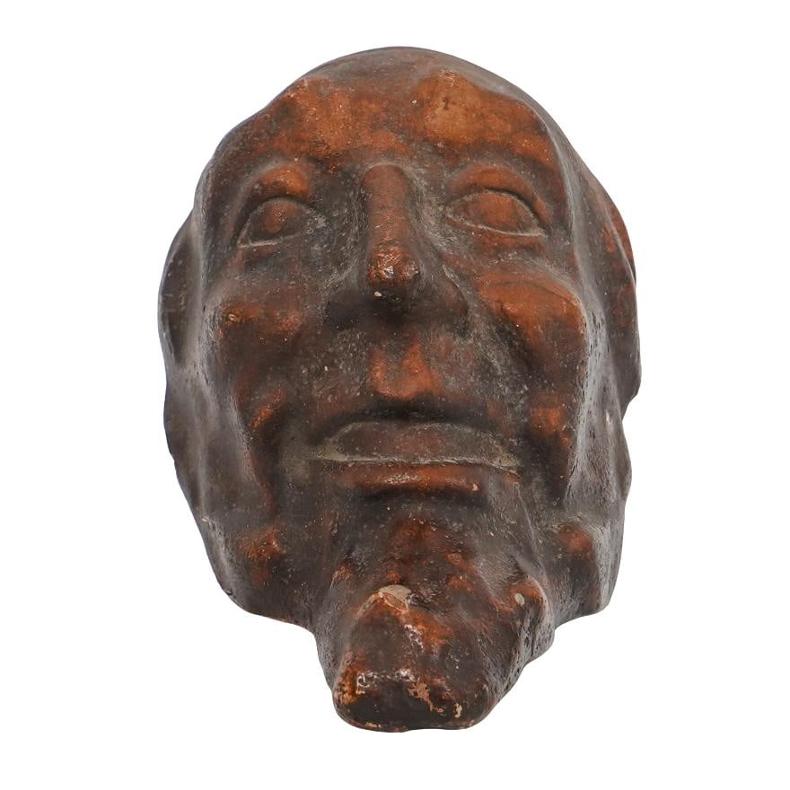 Signed "PHT" Stoneware Wall Face Mask (1 of 5)