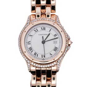 Cartier 18k Gold and Diamond Cougar Watch