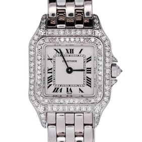 Cartier Panthere 18k Gold and Diamond Watch REF. 1660