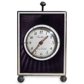 Cartier Minute Repeater Enamel Clock