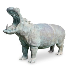 Monumental Bronze Hippo