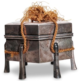 Mitsukoshi Sterling Silver Samurai Gift Presentation Box