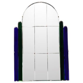 Art Deco Murano Glass Arch Mirror