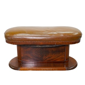Maple and Co. Art Deco Oak Bench