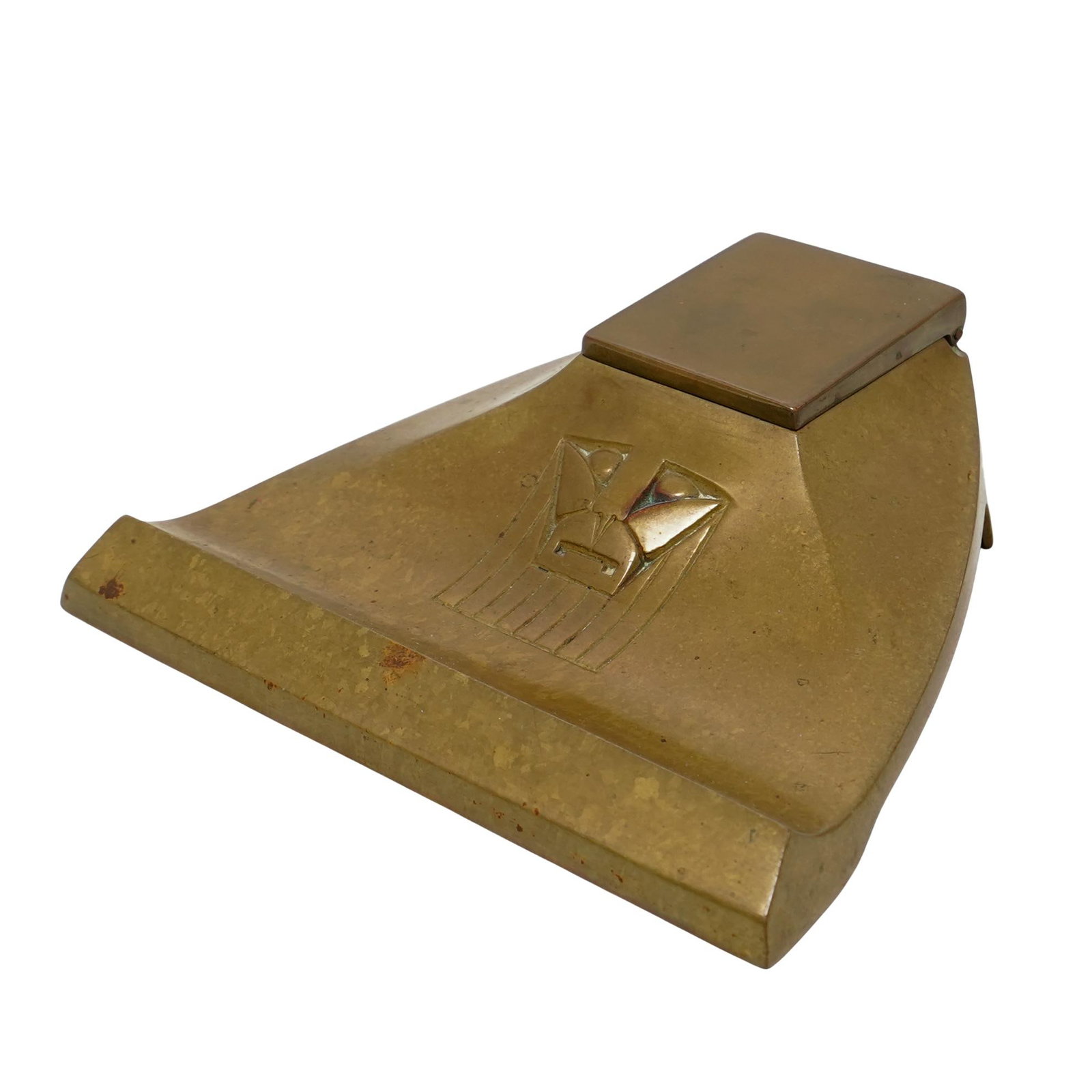 Art Deco Austrian Bronze Inkwell (1 of 10)