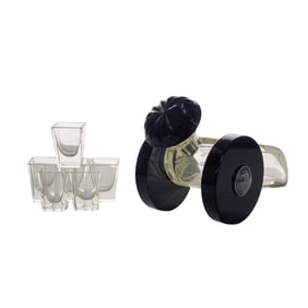 (7 Pc) Art Deco Canyon Decanter And Glasses Set