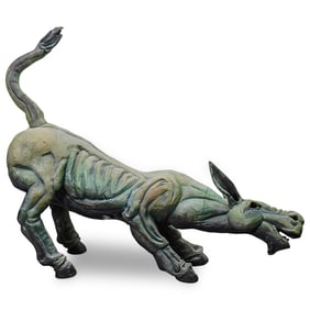 Brian Somerville (21st century, American) 'Wild Ass' Stoneware Sculpture