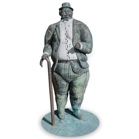 Monumental Att. Bruno Luna (Mexican, b. 1963) Bronze Blackjack Sculpture