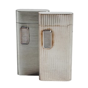Pair of Nat Sherman Metal Lighters