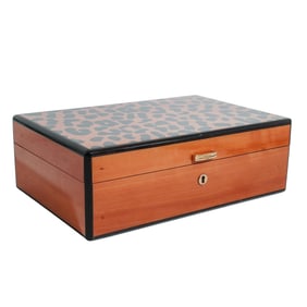 ST Dupont Leopard Lacquered Wooden Humidor