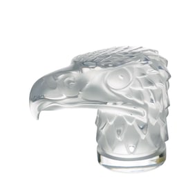Lalique Crystal 'Eagle Head' Ornament