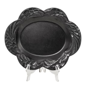 Lalique Laure Noire Crystal Dish