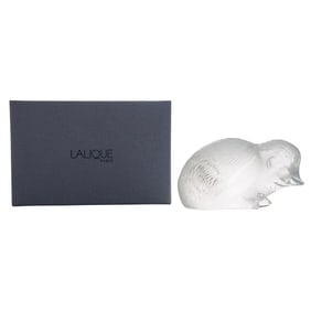 Lalique Crystal "Hedgehog" Figurine Paperweight