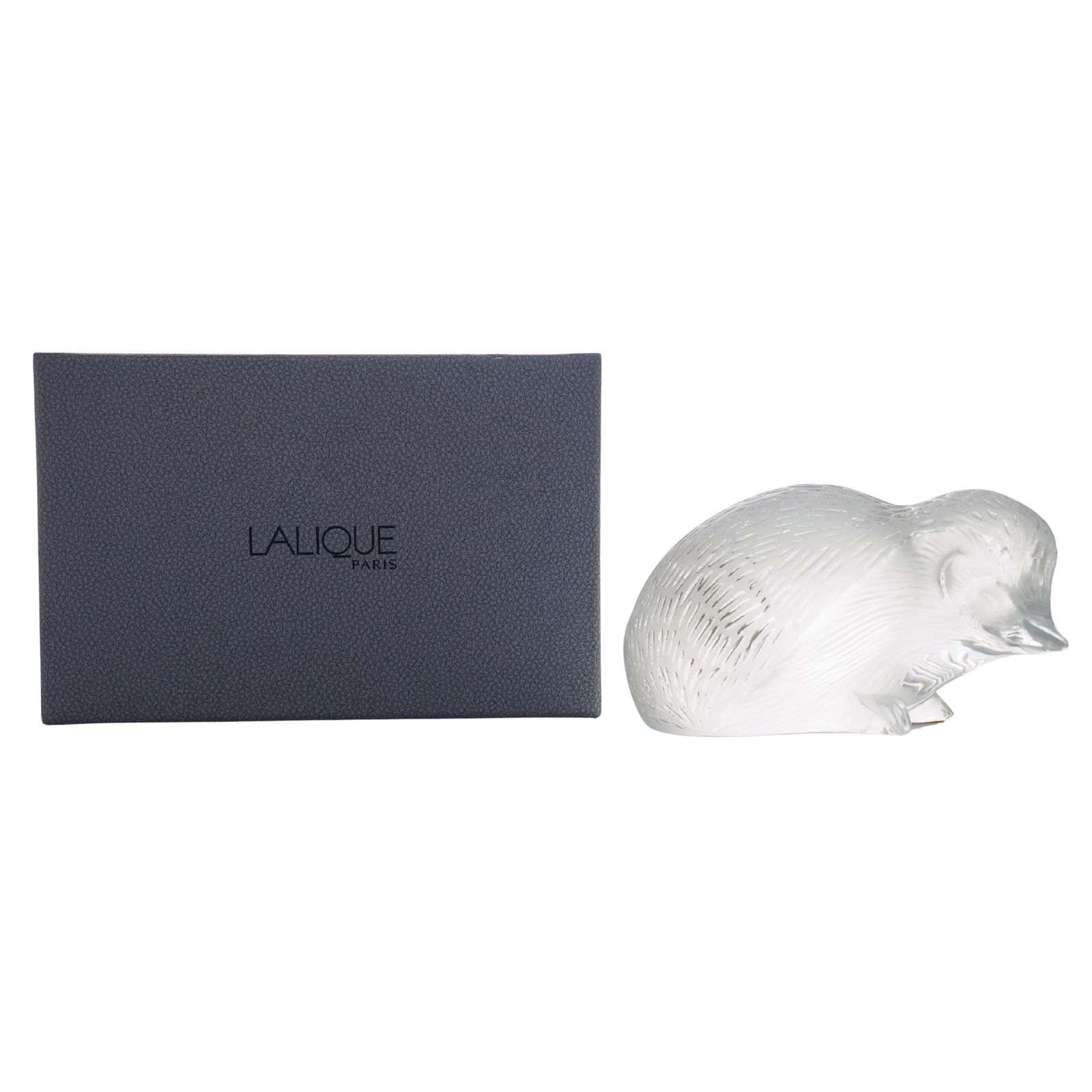 Lalique Crystal "Hedgehog" Figurine Paperweight (1 of 10)