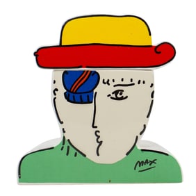 Peter Max (German/American,1937) "Zero" Ceramic Cookie Jar