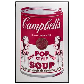 Michael McKenzie (b. 1953, American) "Souperman Pink" Silkscreen