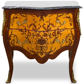 Antique French Style Bombe Chest