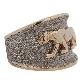 Cartier Style 14k Gold Panther Ring