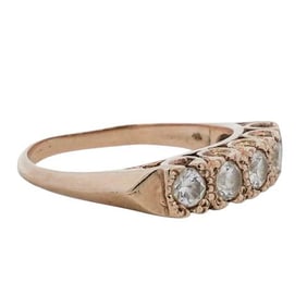 Gilded Platinum Diamond Ring