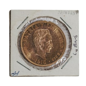 1915 Cuban 20 Pesos Gold Coin